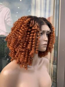 Raw birmano Pixie Bouncy rizado encaje frente pelucas Deep Wave Hd Frontal corto cabello humano Bob pelucas para mujeres - Product Image 4