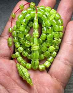 อินเดีย tasbih ภาวนาอิสลามสวดมนต์สีธรรมชาติและหลายสีปรับแต่งสีฟ้าครามการผลิตที่ดีที่สุด - Product Image 1