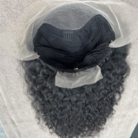 Perruques frontales en cheveux humains indiens vierges Remy avec dentelle, grade 12A, noir naturel transparent, 10-30 pouces, styles ondulés souples