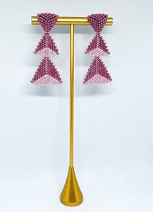 Cuentas de cristal modernas y pendientes de repetición con diseño turquesa y flecos en cascada, regalo de joyería único de MS Handicraft - Product Image 4