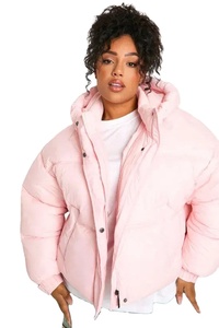 Chaqueta Acolchada con Estampado Gráfico para Mujer, Diseño de Retrato Estético, Chaqueta de Invierno Acolchada con Cuello Alto, Ropa de Calle - Product Image 4