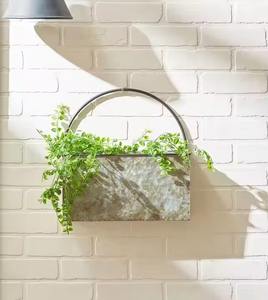 Macetas de pared de metal personalizadas de alta calidad para decoración de hogar y jardín exportadas desde India - Product Image 3