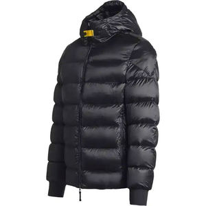 Veste matelassée en denim vintage personnalisée pour hommes, hiver, manteau chaud imperméable et respirant à capuche matelassée, service de vente en gros OEM - Product Image 3