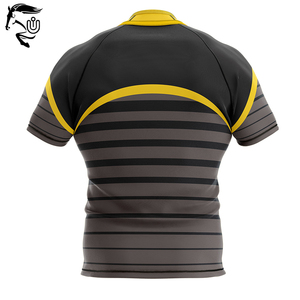 2025 Top Trending Unisex Wear Rugby Jersey Poliéster/Algodón Transpirable Antibacteriano Secado rápido Disponible en todos los tamaños - Product Image 5