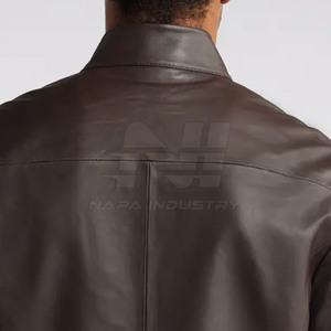 Vestes en cuir pour hommes de haute qualité, écologiques, chaudes pour l'hiver, avec logo sur le devant, fabriquées au Pakistan, en tissu peigné, décontractées, les meilleures - Product Image 6