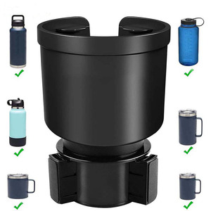 Adaptador de expansor de portavasos de coche con expansor de portavasos de Base de goma ajustable compensado para <span class=keywords><strong>Interior</strong></span> automotriz de coche - Product Image 1