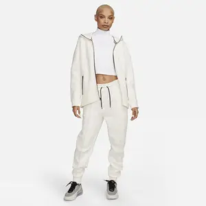 Womens 100% Organic Cotton Polyester Custom Solid Colors Available Women's Clothing Sportswear Zipper Tracksuit