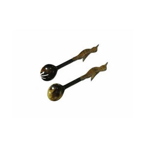 Cuillère à couverts torsadée en corne de buffle Cuillère à sel de cuisine de taille personnalisée pour la maison et l'hôtel à faible coût Cuillère à couverts à vendre - Product Image 5