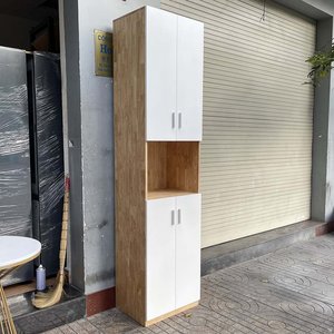 Two-Door Minimalist Metal File Cabinet 50x40x220cm Rubber Wood THS68045-for Office Workshop and Gym Use - Product Image 4