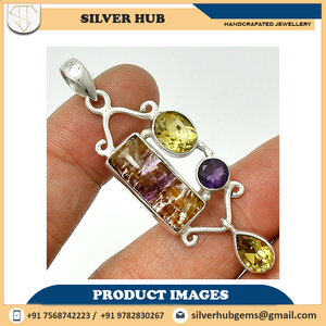 สไตล์925เงินสเตอร์ลิงอเมทิสต์จี้เครื่องประดับเพื่อขายในราคาที่ดีที่สุด - Product Image 2