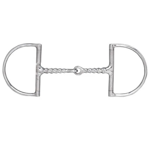 Brida de Anillo Dee para Caballo con Boquilla de Acero Inoxidable Tipo Sacacorchos y Acabado Pulido Liso para Equitación - Product Image 3