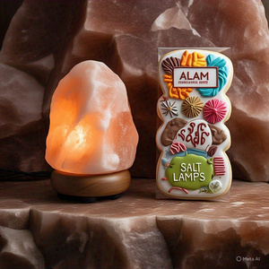 GMP รับประกันโคมไฟเกลือหิมาลัยธรรมชาติ2-3กก. สายไฟฟ้าหลอดไฟวัสดุอินทรีย์แพคเกจตกแต่งบ้านตัวอักษรรักสัตว์ - Product Image 5