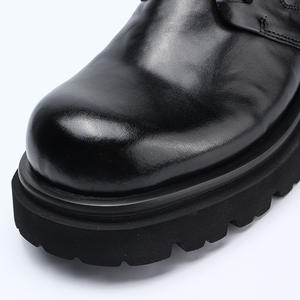 รองเท้าเดอร์บี้หนังวัวแท้พร้อมแผ่นรองรับแรงกระแทกและแผ่นตาข่ายระบายอากาศ รองเท้าลำลองสำหรับผู้ชาย รองเท้าใส่ทำงาน - Product Image 2