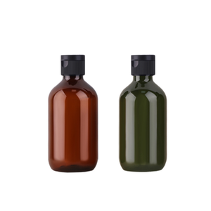 Botella cilíndrica de plástico PET azul 310ml/500ml Capacidad para cosméticos Champú y acondicionador Embalaje - Product Image 6