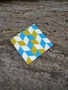 Decorative <b>Black</b> and White Design Bone Inlay <b>Coasters</b> Set Handmade Drink <b>Coasters</b> for Coffee Table Bar & Restaurant Use - Product Image 5