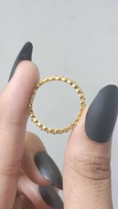 แหวนเพชรทรงกลมเจียระไนแบบมินิมอล ทองคำแท้ 14k ประดับเพชรเลี้ยงในห้องปฏิบัติการ ชุบทองแท้ หรือแบบวงแหวนเต็มวง สำหรับเป็นของขวัญ - Product Image 3