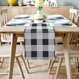 Solid Plain Model 100% Organic Cotton GOTS Certificate Simple home decor wholesale best quality minimalist dinning <b>table</b> <b>runner</b> - Product Image 6