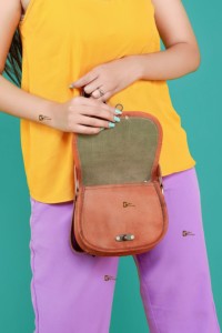 Bolso de mano de cuero de cabra con estilo para mujer, bolso de compras, bolso hecho a mano de cuero con estilo - Product Image 5