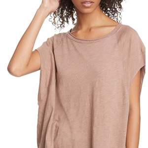 T-shirt Halo Marrone da Donna Free People, Taglia M, 100% Cotone Traspirante, Top Decorato con Motivi Floreali, Stile Corto e Aderente - Product Image 2