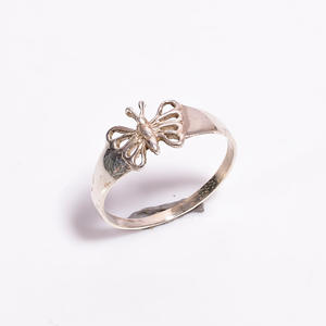 Anillo de mariposa clásico de Plata de Ley 925, piedra preciosa, compromiso perfecto, regalo de fiesta de aniversario, anillos finos - Product Image 1