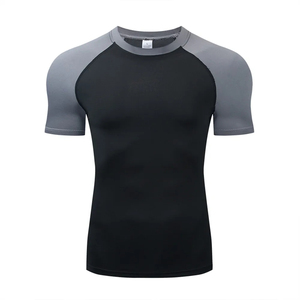 T-shirt de gymnastique surdimensionné personnalisé pour hommes vêtements de fitness en polyester et coton évacuant l'humidité à séchage rapide - Product Image 5