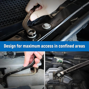 Jeu de 14 clés métriques E-Torx de style S DISEN CR-V demi-lune 8mm 22mm 4 pièces E6-E24 boîte de 5 pièces 10-19mm mousse EVA 12 points - Product Image 3