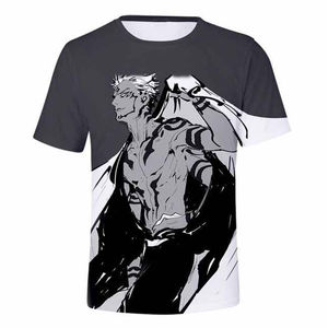 T-shirts pour hommes en polyester de haute qualité Sports d'été Run Fitness Maille à séchage rapide Ourlet incurvé respirant avec des options de taille plus - Product Image 5