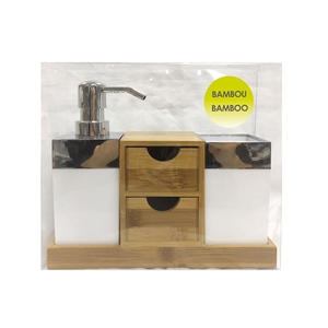 Accessoires de salle de bain MSV KEA BAMBOO et PS, gobelet - Product Image 2