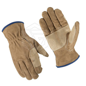 Guantes de trabajo de cuero personalizados para invierno unisex, guantes de trabajo aplicables al aire libre de estilo liso - Product Image 1