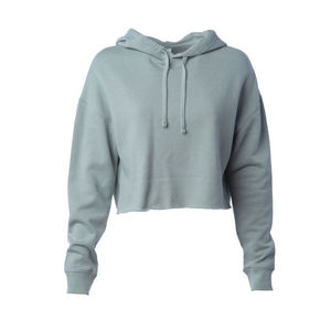 Haut court surdimensionné personnalisé pour femmes Service OEM Pull à capuche Long Sweat-shirt - Product Image 2