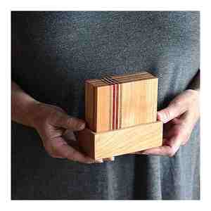 Sous-verre à thé en bois fini de qualité supérieure Creative Solid Wood Round Squire Wholesale Exporter Tableware Coaster Manufacturer - Product Image 6