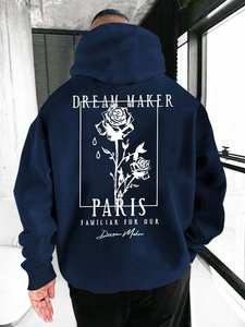 Sudaderas con Capucha de Forro Polar de Alta Calidad, Elegantes, Bordadas y con Cuentas, Material de Poliéster/Algodón, Teñido Liso, Impresión Digital, Resistentes al Viento - Product Image 5