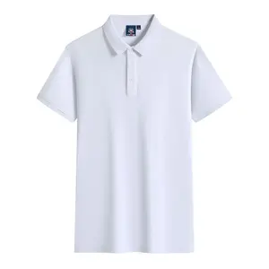 Camiseta de manga corta de poliéster/algodón de alta calidad para hombre, patrón sólido personalizable, serigrafía transpirable de secado rápido - Product Image 2