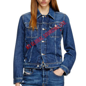 La chaqueta vaquera para mujer combinada con trajes en capas ofrece un borde de moda al tiempo que garantiza la calidez práctica en clima fresco - Product Image 1