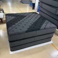Matelas double en polyuréthane à haute résilience doux Camel, soulagement de la douleur, 7 zones de ressorts ensachés, matelas confortable