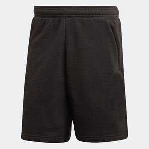 Short de sport noir coupe régulière cordon de serrage à la taille élastique 70% coton 30% jet en polaire de polyester recyclé - Product Image 4