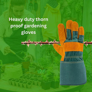 Meilleure performance Gants de travail en cuir de vachette fendu Gants de gréeur canadiens durables résistants à l'abrasion et à la chaleur - Product Image 3