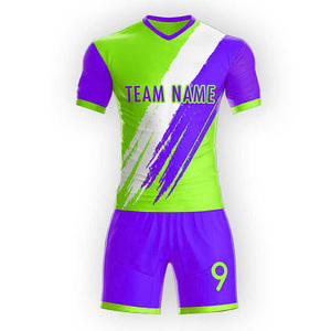Kit de fútbol por sublimación, transpirable antisudor camiseta de fútbol y pantalones cortos, conjunto de uniforme personalizado, conjunto de fútbol ligero y duradero - Product Image 3