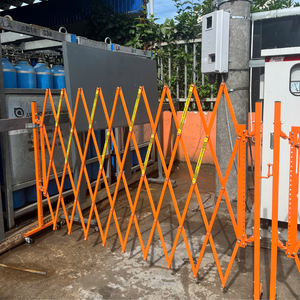 <b>Single</b> Folding Security Gate Dual Foot High Strength Steel Construction Vietnam Manufacturer ISO Sedex Certified OEM Export - Product Image 6