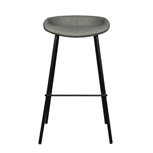 Taburete de Bar de Diseño Contemporáneo de Alta Calidad en Cuero PU con Patas de Hierro con Recubrimiento en Polvo para Uso en Pub o Gimnasio-GAK39PU - Product Image 4