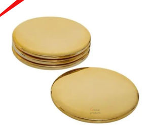 Sous-verre de forme ronde en acier inoxydable et métal doré le plus vendu pour hôtel, restaurant et bar - Product Image 5