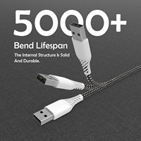 Cable USB-A USB-C de Carga Rápida de 60W con Diseño de Piel de Dragón, Carcasa de Metal y PVC, Certificado MFI, para Dispositivos iOS, Carga y Sincronización, Trenzado