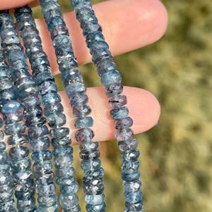 Perles de Fluorite Bleue Naturelle Lisse de 8mm Excellents Composants de Fabrication de Bijoux en Pierre Ronde pour Collier de Femme - Product Image 3