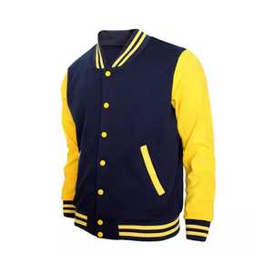 Veste universitaire personnalisée pour hommes avec manches en cuir Manteau en laine Letterman pour collège Style baseball Bomber Mode hivernale Streetwear - Product Image 1