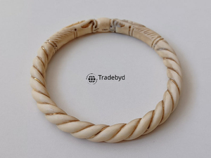 Designer Bone Inlay Bangle Stylish Unisex Jewelry Premium Quality for Fashion Gift Tradebyd - Product Image 3
