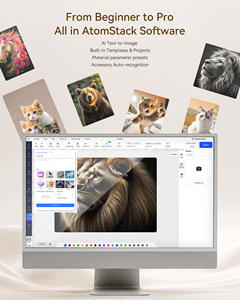 Incisore Laser a Diodi AtomStack <span class=keywords><strong>Atelier</strong></span> AI con Fotocamera Integrata Classe 1 Portatile 12W Galvo 4000mm/s Macchina per Marcatura Portatile - Product Image 4