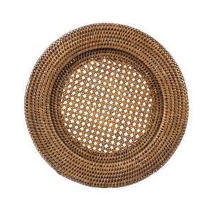 Placa de cargador de ratán al por mayor, Mantel Individual tejido ecológico redondo para mesa de comedor, evento, boda o restaurante - Product Image 1