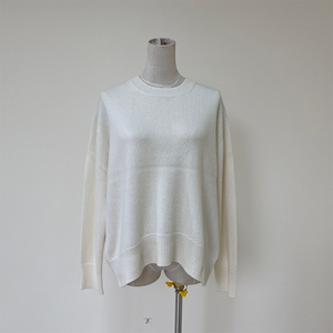 Pull en maille épaisse pour femme, col roulé, surdimensionné, uni, fabriqué en Russie, en coton pur, meilleur choix - Product Image 3