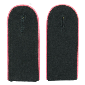 High Quality Embroidered Reproduction Epaulette WW2 German Shoulder Boards <b>Wool</b> <b>Pink</b> Piped Badges - Product Image 4