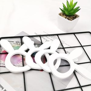 Servilletero de conejito de Pascua, servilletero de oreja de conejo de madera para una fiesta de cumpleaños y bodas para la decoración de su mesa de comedor - Product Image 5